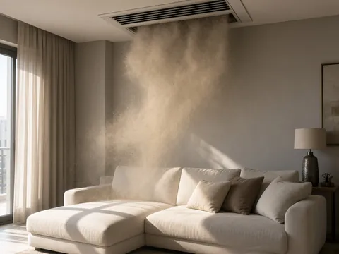Dust coming from AC vents